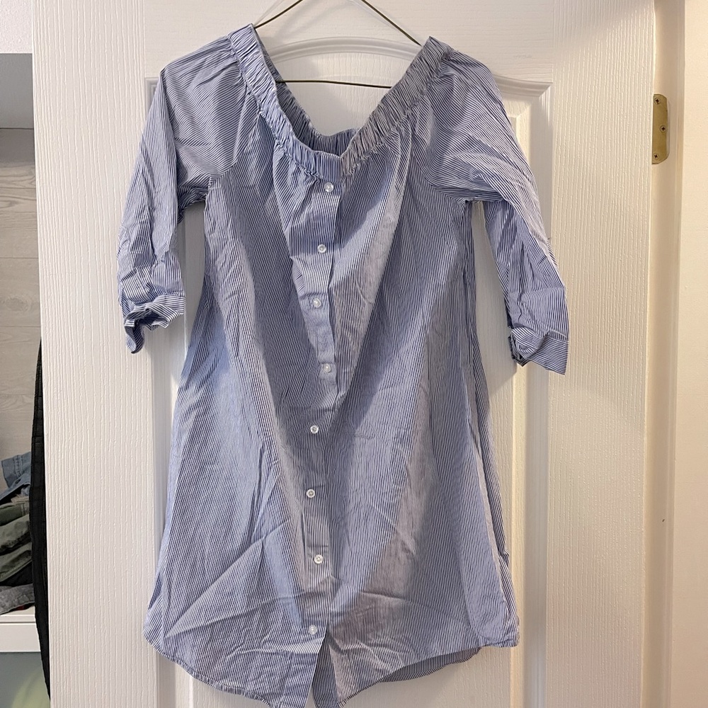 Jacqueline De Yong summer off shoulders shirt dress 36